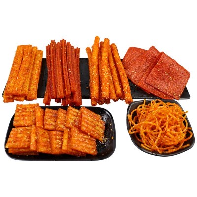 湖南辣条大包批货125g面筋辣片辣条批发麻辣零食批發零食辣条图4