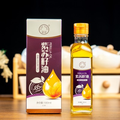 【工厂直供】KUM KANG/金刚批发食用月子油180ml瓶装冷榨紫苏籽油图5