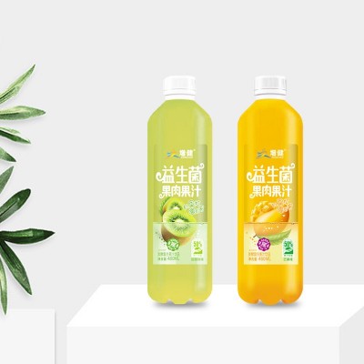 大瓶装果汁饮料益生菌果肉果汁1.5L箱装芒果味增健益生菌果汁饮料图4