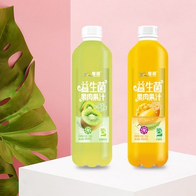 大瓶装果汁饮料益生菌果肉果汁1.5L箱装芒果味增健益生菌果汁饮料图3