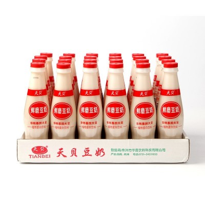 湖南厂家豆奶整箱豆奶饮品现货批发原味豆浆330ml鲜磨早餐豆奶图5