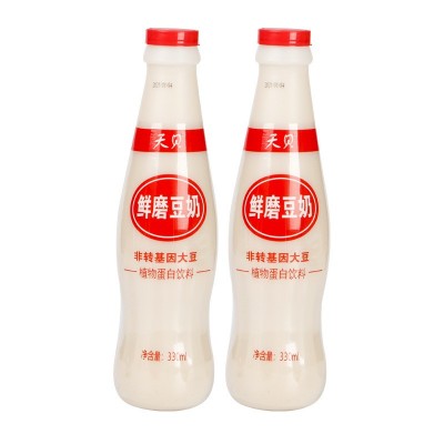 湖南厂家豆奶整箱豆奶饮品现货批发原味豆浆330ml鲜磨早餐豆奶图4