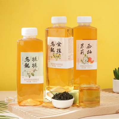 源头工厂定 制批发500ml金桂乌龙茶饮料代发栀栀西柚茉莉茶饮品图3