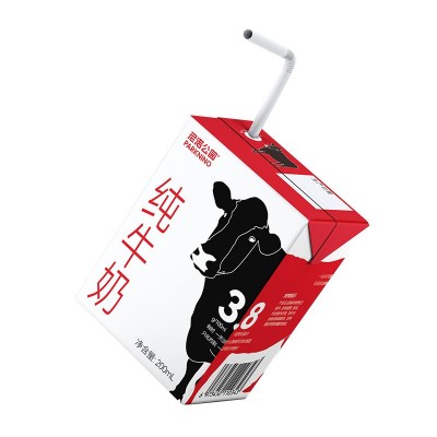 贴牌代加工定制常温乳制品尼诺公园纯牛奶3.8蛋白图4