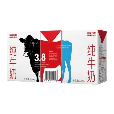贴牌代加工定制常温乳制品尼诺公园纯牛奶3.8蛋白图2