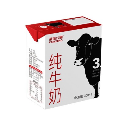 贴牌代加工定制常温乳制品尼诺公园纯牛奶3.8蛋白图5