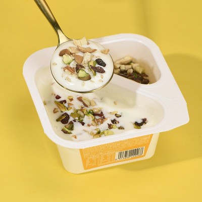 贴牌代加工定制网红低温酸奶乳制品子母杯翻趣杯尼诺公园酸奶盒饭图3