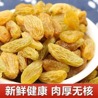 【代发】水洗树上黄葡萄干批发500g 新疆特产黄提子蜜饯葡萄干图3