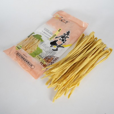 现货批发干豆腐皮 火锅食材豆制品腐竹 袋装凉拌腐竹条图3