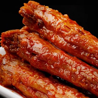 批发鸡脖子30g手撕风干鸡脖零食整根鸡脖香辣熟食卤味非鸭脖零食图2