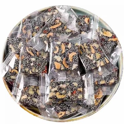 黑芝麻营养软糕批发代发500g 独立包红枣枸杞芝麻核桃零食芝麻糕图5