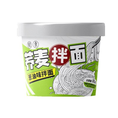 荞麦面非油炸方便面冲泡面免煮低脂肪大桶装大量整箱批发厂家直发图5