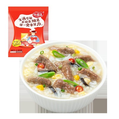 海福盛冻干速食粥早餐袋装潮牛火锅粥即食食品营养代餐粥速食早饭图5