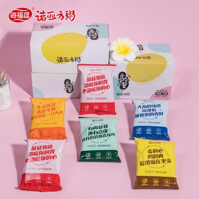 海福盛早餐粥冲泡即食诺亚方粥冻干粥整盒12袋装代餐方便粥速食粥图2