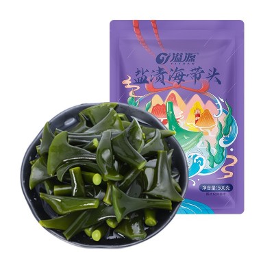 溢源盐渍海带头根海带块厚非干货新鲜煲汤火锅500g包装商用批发图5