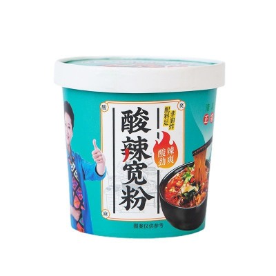 国圆酸辣宽粉重庆风味小吃非油炸清真方便速食嗨吃家酸辣粉同款图5