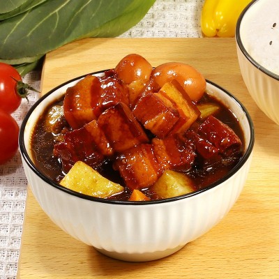 新成常温速食小碗菜家乡红烧肉180g快餐预制菜加热即食学生半成品图3