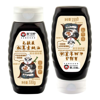 酱门宗师无麸质松茸素蚝油330g*12零添加炒菜凉拌提鲜家用素蚝油图5