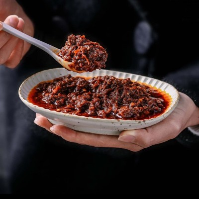 源头厂家直供批发川味芝麻辣瓣酱优选原料味道醇厚拌饭拌面辣瓣酱图3