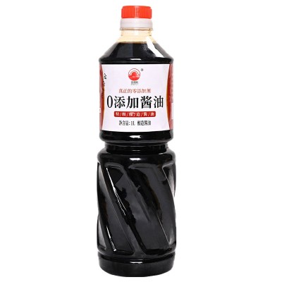 包邮特级酿造黄豆酱油零0添加凉拌炒菜生抽酱油1L小瓶便携装调料图1