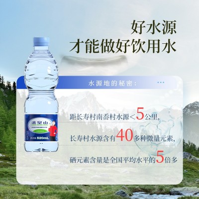 梁皇山 50整箱批发饮用纯净水 非矿泉水520ml*24小瓶家用团购零售图3