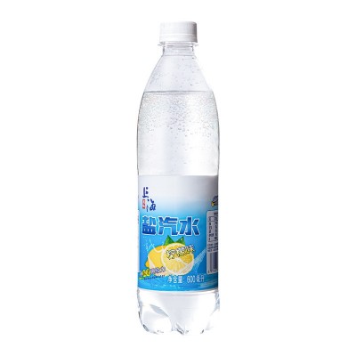 气泡森林50整箱批发上海盐汽水无糖柠檬风味碳酸饮料600ml*24大瓶图5