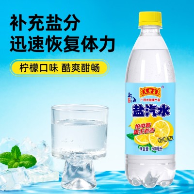 王老吉盐汽水瓶装整箱24瓶600ml老上海盐气水碳酸饮料柠檬批发图2