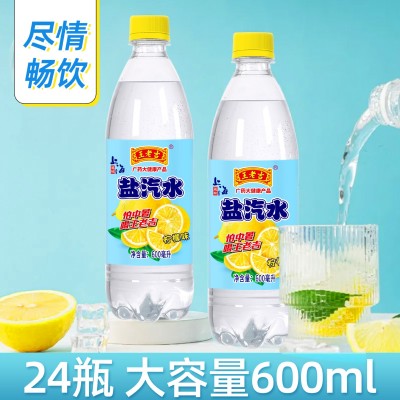 王老吉盐汽水瓶装整箱24瓶600ml老上海盐气水碳酸饮料柠檬批发图5