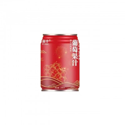 蒲汁葡萄果汁红罐婚庆宴会一件批发代发源头工厂网红铁罐图3
