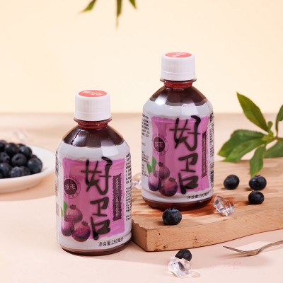 好卫口鲜果打浆蓝莓汁 小瓶包装携带方便果肉果汁 久饮不腻批发图2