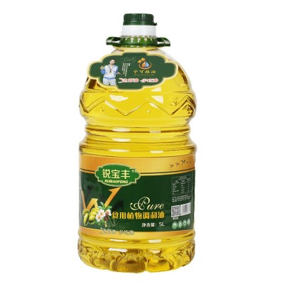 锐宝丰山茶橄榄食用植物调和油5L大桶装物理压榨橄榄食用油批发图5
