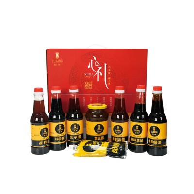 【居康牌】一件代发山东调味品批发厂家 调味品礼盒 黄豆酱酱油醋图4