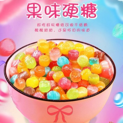 批发炫彩色千纸鹤糖果水果味硬糖婚庆喜庆年货小酸酸糖喜糖图5