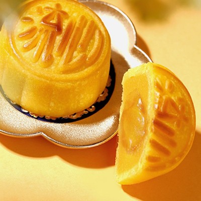 2024新款奶黄流心月饼中秋送礼新货厂家现货批发散装奶黄 月饼50克图5