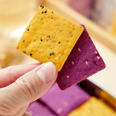 散装红薯脆饼干紫薯脆网红休闲薄脆饼干独立小包装轻食代餐饼干图2