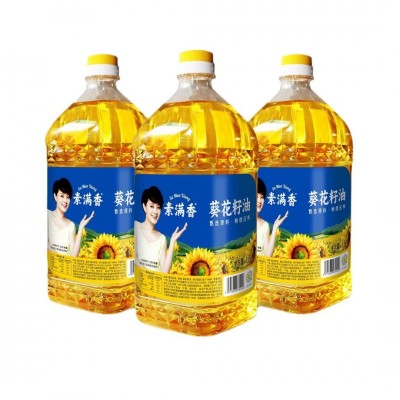 素满香1.8L*2*3葵花籽油 家用冷榨食用调和油 非转基因葵花籽油图5