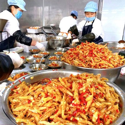 泰式百香果去骨鸡爪无骨2斤开袋即食小吃酒店餐饮店脱骨凤爪批发图3