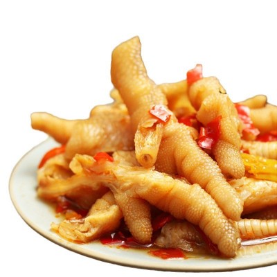 泰式百香果去骨鸡爪无骨2斤开袋即食小吃酒店餐饮店脱骨凤爪批发图5