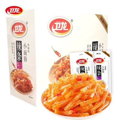 新日期【卫龙24g小面筋】卫龙辣条盒装休闲食品整箱批发价图5