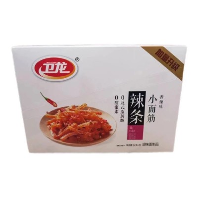 新日期【卫龙24g小面筋】卫龙辣条盒装休闲食品整箱批发价图3