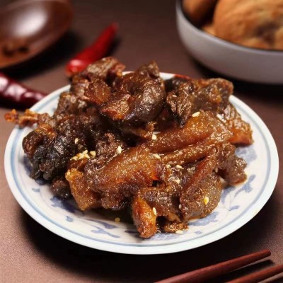 内蒙牛肉筋牛筋肉干边角料草原特产筋头巴脑网红即食零食125克包图3
