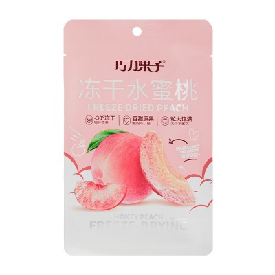巧力果子22g冻干草莓水蜜桃混合休闲零食冻干果粒现货批发图5