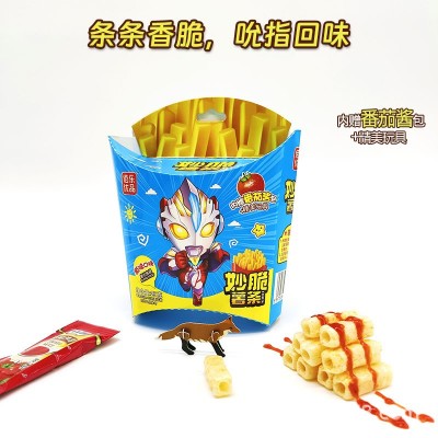 妙脆薯条牛肉鲜虾原味等口味儿童休闲食品膨化解馋小零食独立包装图4