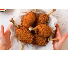 用小锤锤锤你哦！用土豆泥和拉丝芝士包住大鸡腿，今日份的快乐就是它了！