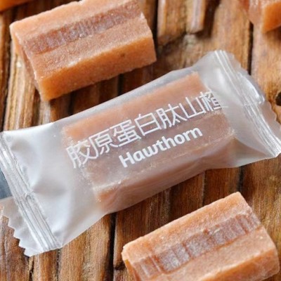 网红胶原蛋白肽山楂 独立小包装休闲零食 无添加老人孩子山楂果脯图4