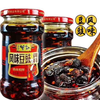 曾记风味豆豉 瓶装270克回锅盐煎肉炒菜油辣子拌饭酱辣椒酱烤鱼料图3