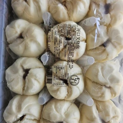 开口蜜汁叉烧包12个早餐半成品广东茶楼早茶点心面点广式 早点包子图4