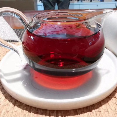 2008年普洱茶膏砖茶200g熟茶膏砖茶 白霜均匀 汤色透亮厚重 干仓图4