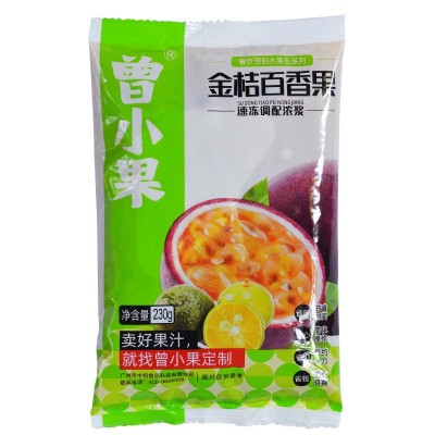 曾小果 浓缩果汁饮料袋装半成品饮料浓浆奶茶店同款金桔百香果汁图5