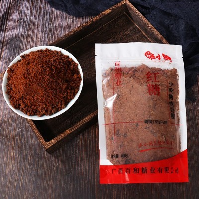 广西甘蔗熬制原汁纯正红糖纯甘蔗土红糖老红糖粉传统手工食用红糖图5